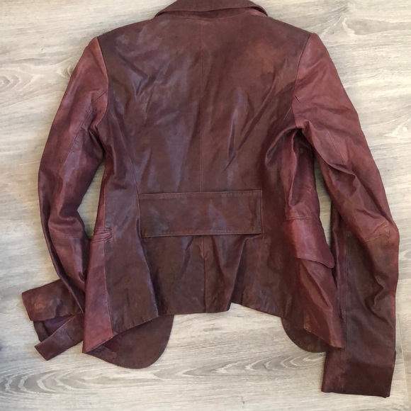 Rachel Zoe leather blazer - Picture 2 of 4